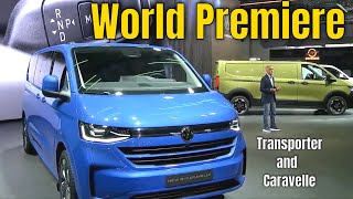 New VW Transporter and Caravelle World Premiere at IAA Transportation Volkswagen [upl. by Eiramnerual]