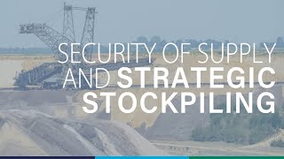 Wouter JacobsExecutive DirectorSecurity of supply and strategic stockpiling of critical materials [upl. by Neau]