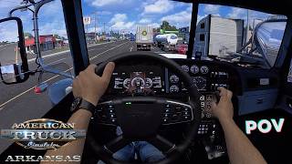 POV Exploring the NEW Arkansas DLC in ATS  Fanatec DD  Moza TSW [upl. by Mercola]