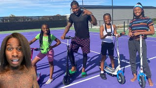 I Surprised My Kids With Electric Scooters And Im Preparing For My Best Birthday Party Ever [upl. by Ecnaiva]