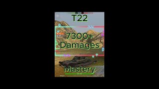 T22  7k3 damages shorts wotblitz funny gaming blitz madgame wot meme wotb [upl. by Saref]