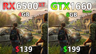 RX 6500 XT vs GTX 1660 Super PCIE 30  Test in 7 Games [upl. by Minta315]