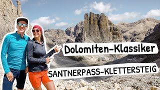 DOLOMITENKlassiker in Südtirol  Spektakulärer SantnerpassKlettersteig im Rosengarten [upl. by Clorinde]