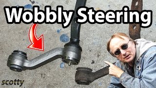 How to Fix a Wobbly Steering Wheel Idler Arm Replacement [upl. by Willabella]