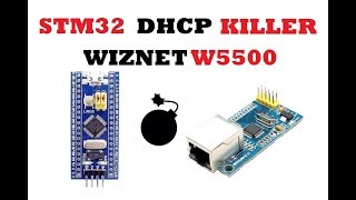 DHCP KILLER STM32 WIZNET W5500 [upl. by Bonn886]