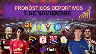 ✅⚽ PRONOSTICOS DEPORTIVOS DOMINGO 3 DE NOVIEMBRE  PREMIER LEAGUE  BETFACIL ⚽ [upl. by Magnum393]