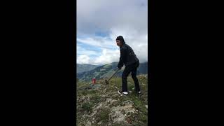 Brooks Nielsen crashing a beer in the Swiss Alps [upl. by Aynnat]