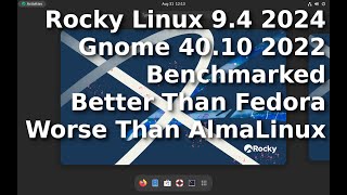 Rocky Linux 94 with Gnome 4010 Performance Benchmark Tier List  Worse than AlmaLinux [upl. by Lydnek239]