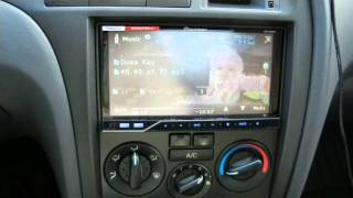 Closeup Of installed Pioneer AVHP4300DVD [upl. by Uokes]