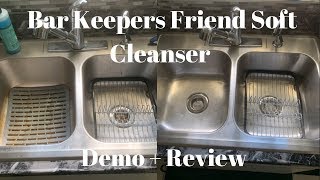 Bar Keepers Friend Soft Cleanser DemoReview [upl. by Oeram]