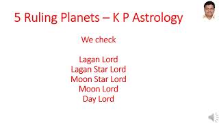 Magical Baba Ruling Planets  KP Astrology [upl. by Zenas]