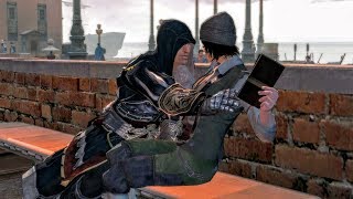 Rosa Flirts with Ezio at the Docks in Venice Assassins Creed 2 [upl. by Ellinnet]