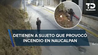 Detienen a hombre que presuntamente comenzó un incendio forestal en Edomex [upl. by Hosfmann]