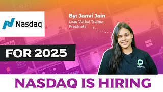 Nasdaq is Hiring 2025 batch  Off Campus Placement Update [upl. by Carrol]