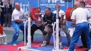 Silvio Crisafi  Campionato Italiano assoluto di Powerlifting 2009 FIPL [upl. by Norrahc]