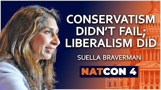 Suella Braverman  Conservatism Didnt Fail Liberalism Did  NatCon 4 [upl. by Ahtenek]