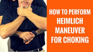 How To Do The Heimlich Maneuver For Choking [upl. by Orji]