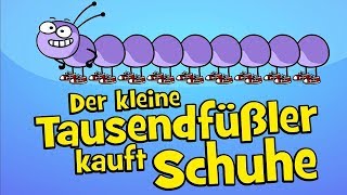 ♪ ♪ Kinderlied Tausendfüßler  Der kleine Tausendfüßler kauft Schuhe  Hurra Kinderlieder [upl. by Ablasor]