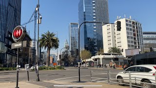 Santiago Chile  Walking Tour 4K 60 fps [upl. by Cirenoj]