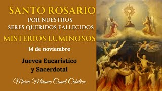 🙏🖤🕯🇪🇸 santorosariodehoy fielesdifuntos 14denoviembre misteriosluminosos 💖🙏 [upl. by Yniar955]