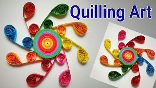 Quilling Art  How To Make Simple And Beautiful Quilling Art Design  Paper Quilling Art [upl. by Htiderem]