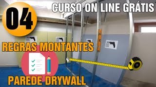 COMO FAZER UMA PAREDE DE DRYWALL CURSO ON LINE GRÁTIS AULA 04 [upl. by Jillayne]