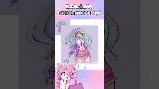 LAVENDERTOWNE inspired this OC speedpaint artcommentary ocredraw [upl. by Calva661]