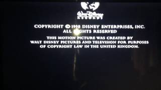 Closing to the Lion king II Simbas pride 1998 VHS [upl. by Laet]