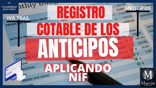 Registro contable de los anticipos  Anticipos  IVA de los anticipos  Anticipos 💵💴🖥️ [upl. by Arehc]