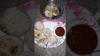 EATING SPICY MAGGI VEG MOMOS AND EGGS 🥚 EATING CHALLENGE [upl. by Ashla]