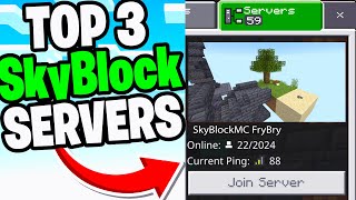 Top 3 Skyblock Servers For Minecraft Bedrock 121 [upl. by Armanda898]