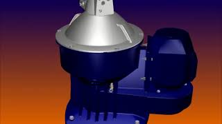 Alfa Laval S type purifier Full animation [upl. by Bret656]