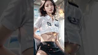 4K Ai Beauty X  The Charm Of Flight Attendants 5 [upl. by Noryt]