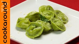 Ravioli verdi con ricotta e mortadella  Ricette primi piatti sfiziosi [upl. by Gnilyam375]