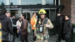 Anger as smoke grenades shut down Montreals metro [upl. by Hamfurd]