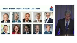 Maple Leaf Foods 2022 AGM [upl. by Eniroc]