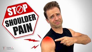 Fix Shoulder Pain Exercises For Rotator Cuff Tendonitis Tears and Impingement [upl. by Busey]