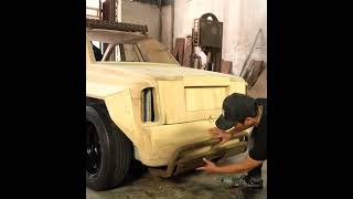 Building Special ROLL ROYCE 6x6 woodcar woodcarving 5 [upl. by Lenehc]