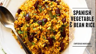 Spanish Vegetable amp Bean Rice  So Good you Won´t Miss the Meat [upl. by Novaelc593]