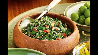 How to make Tabouli Salad  Abu Talibs Kitchen [upl. by Gerardo]