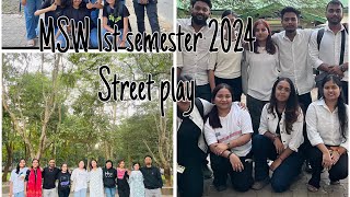 Dibrugarh University MSW 1st semester street play [upl. by Margalo]