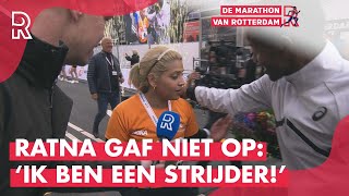 Ratna uit Den Haag is de LAATSTE LOPER bij NN MARATHON ROTTERDAM 2023 [upl. by Ahsropal]