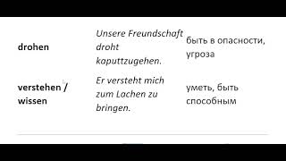 Урок Модальные глаголы с quotzuquot и инфинитивом Modalitätsverben [upl. by Ardnasac]