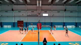 CAMPIONATO NAZIONALE PALLAVOLO FEMMINILE SERIE B1  MTS TECNICAER SANTENA VS TRENTINO ENERGIE ARG [upl. by Hcone]