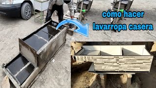 como fabricar lavarropa de forma artesanal  lavadero de 143 x 50 de ancho color gris [upl. by Averir]