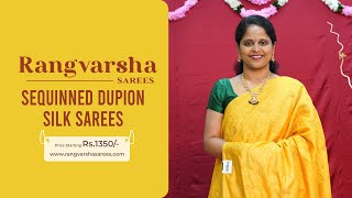 Dupion Silk SareesRangvarsha SareesDupion silks in unique color combinations2nd November 2024 [upl. by Llennor22]