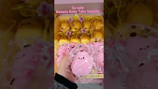 Banana Baby Taba Squishy 🤲🏻😻squishy tabasquishy yoyosquishy stressrelief squishytoy [upl. by Ecnarrat704]