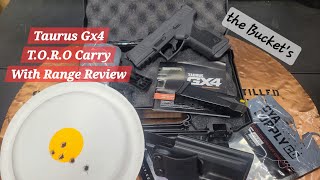 Taurus Gx4 TORO Carry with Range Review with CYA holster [upl. by Doy764]