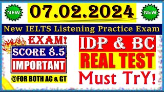 IELTS LISTENING PRACTICE TEST 2024 WITH ANSWERS  07022024 [upl. by Munshi]