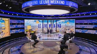 BFMTV  Début du Live Weekend nouvel habillage 2023 • Philippe Gaudin — 17 septembre 2023 [upl. by Erdnael]